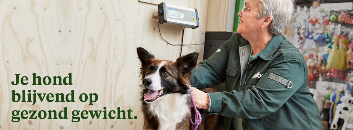 Met de gratis weegservice van jouw dierspecialist. Met de gratis weegservice van jouw dierspecialist.